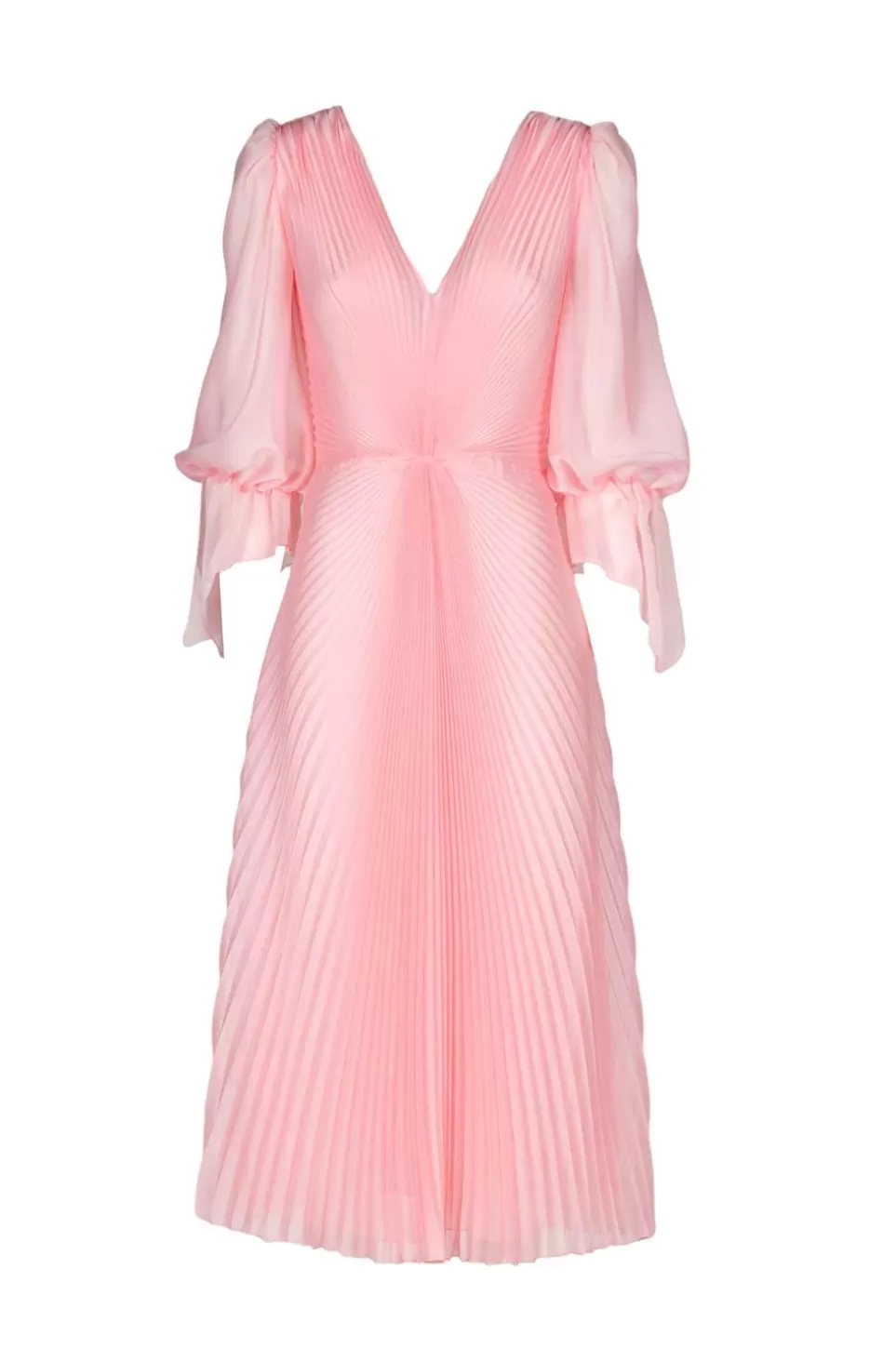 Dresses | Luisa Beccaria Angelina Pleated Chiffon Midi Dress