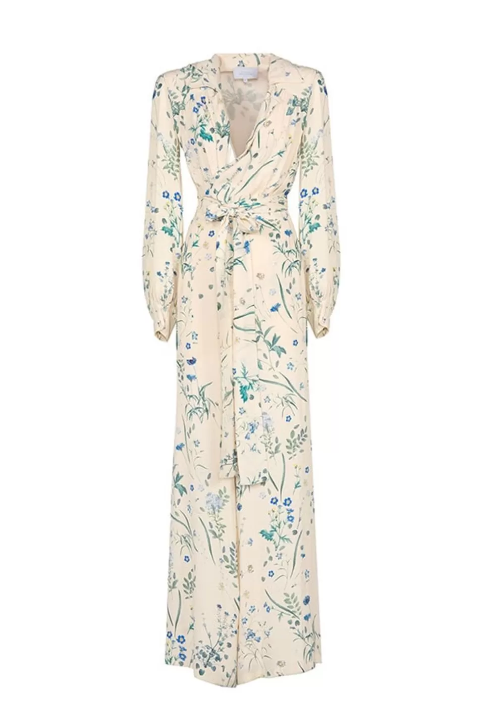 Dresses | Luisa Beccaria Belted Herbarium Floral-Print Crepe Jumpsuit