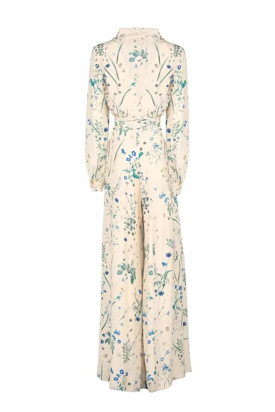 Dresses | Luisa Beccaria Belted Herbarium Floral-Print Crepe Jumpsuit