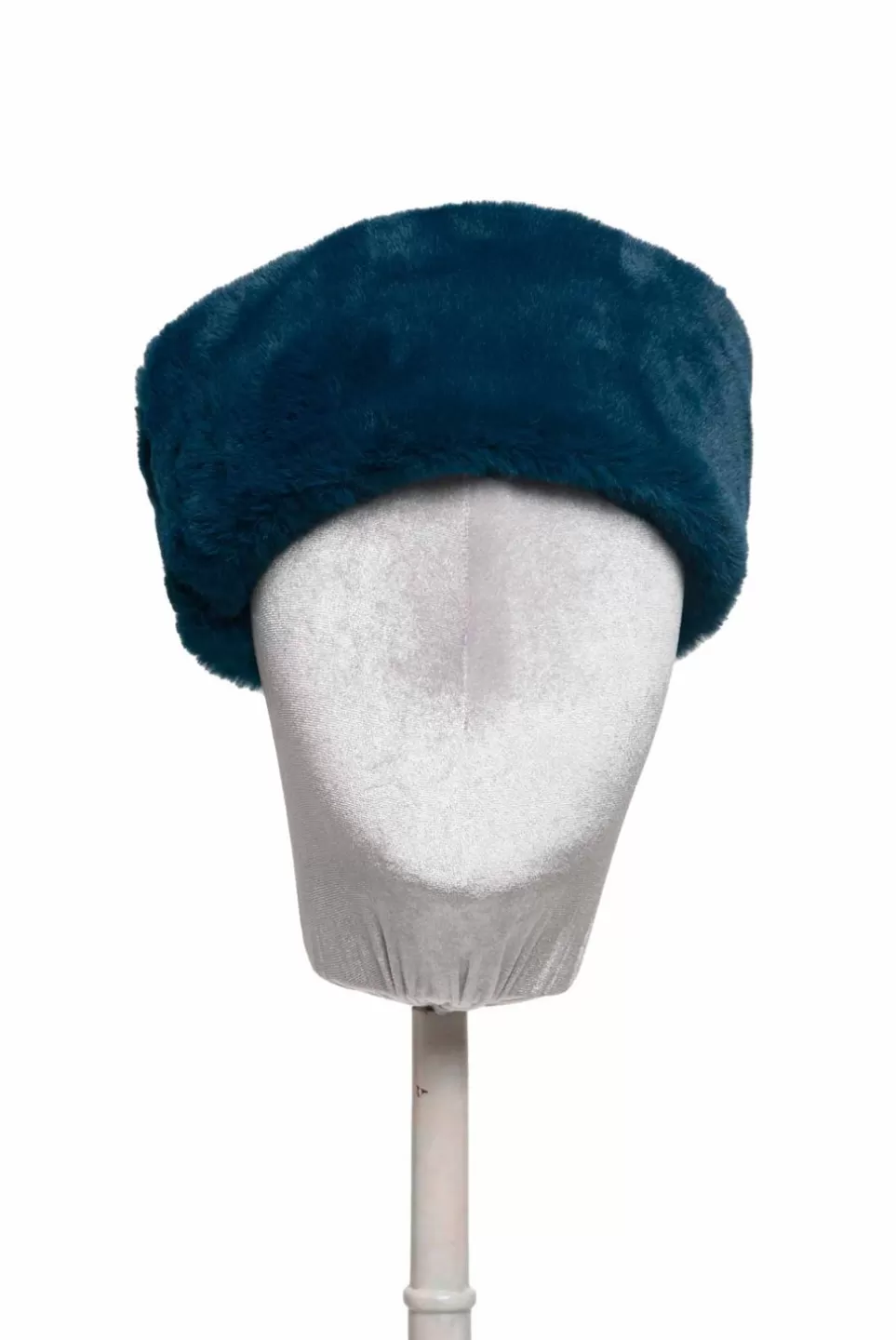 Headband | Luisa Beccaria Blue Faux Fur Hairband