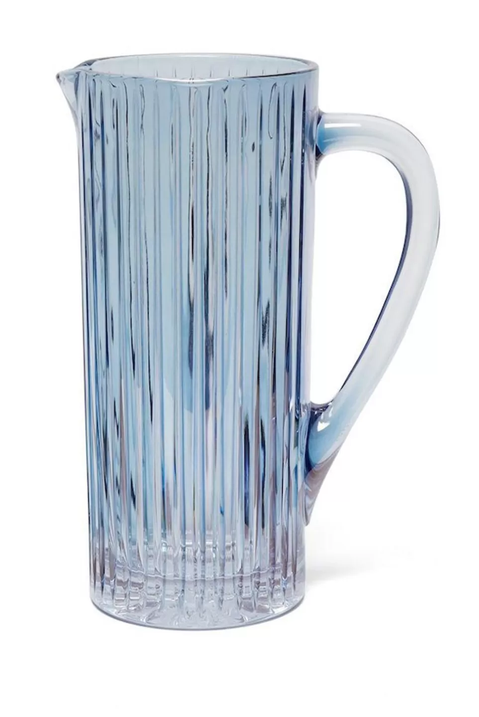 Pitcher | Luisa Beccaria Blue Ridged Pitcher Glass Prestige