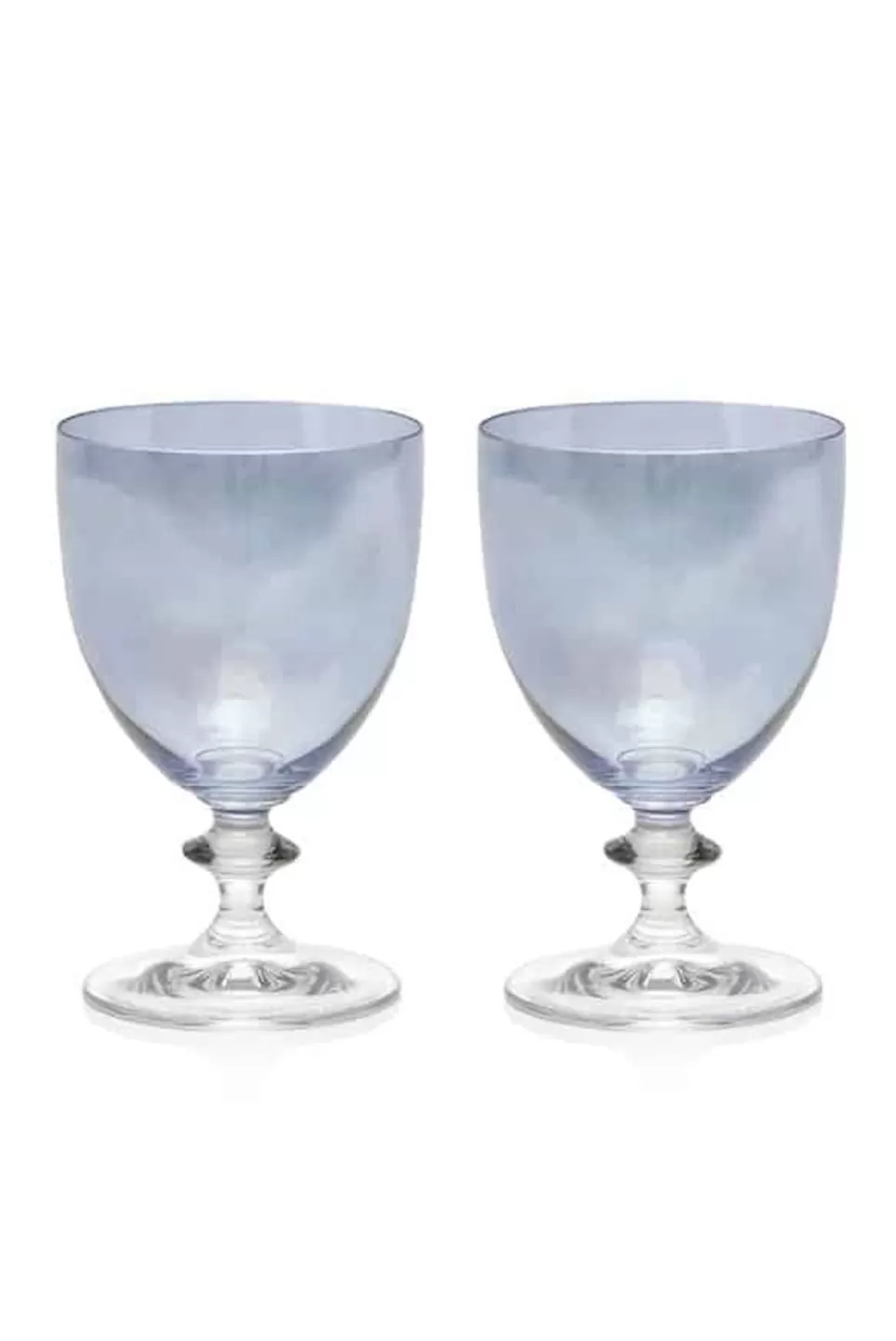 Water | Luisa Beccaria Blue Set Of Two Rosy Water Glass