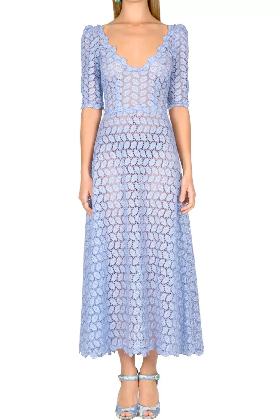 Dresses | Luisa Beccaria Broderie Anglaise Midi Dress