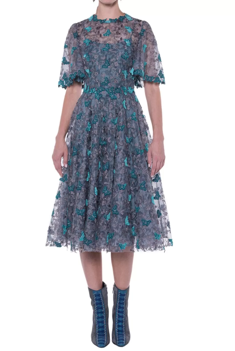 Dresses | Luisa Beccaria Butterfly Lace Midi Dress