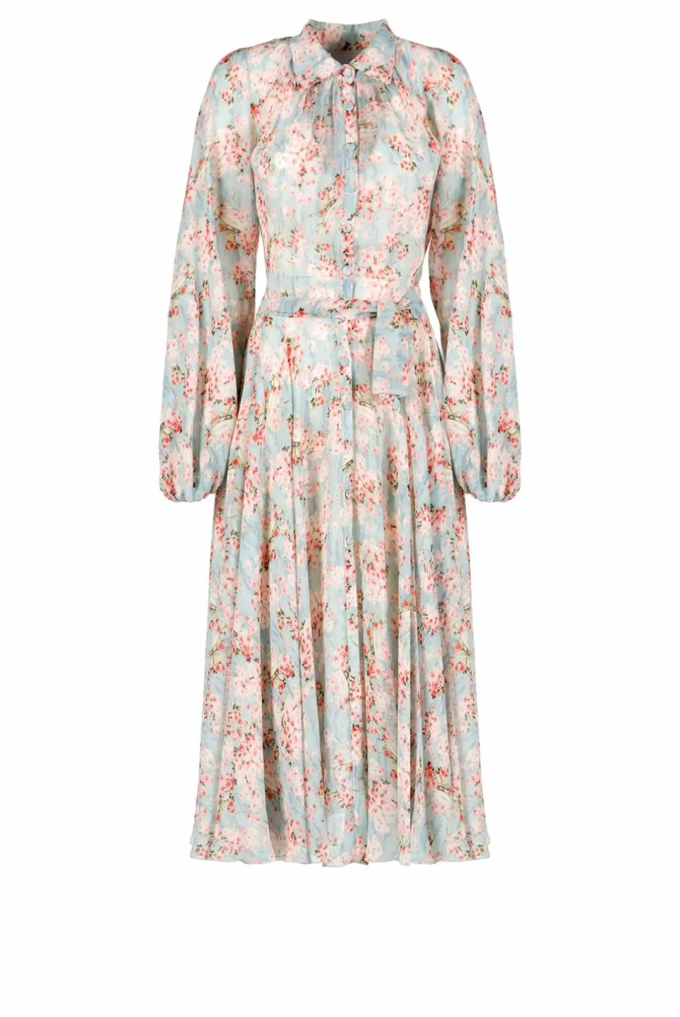 Dresses | Luisa Beccaria Carlamaria Georgette Circle Of Roses Dress