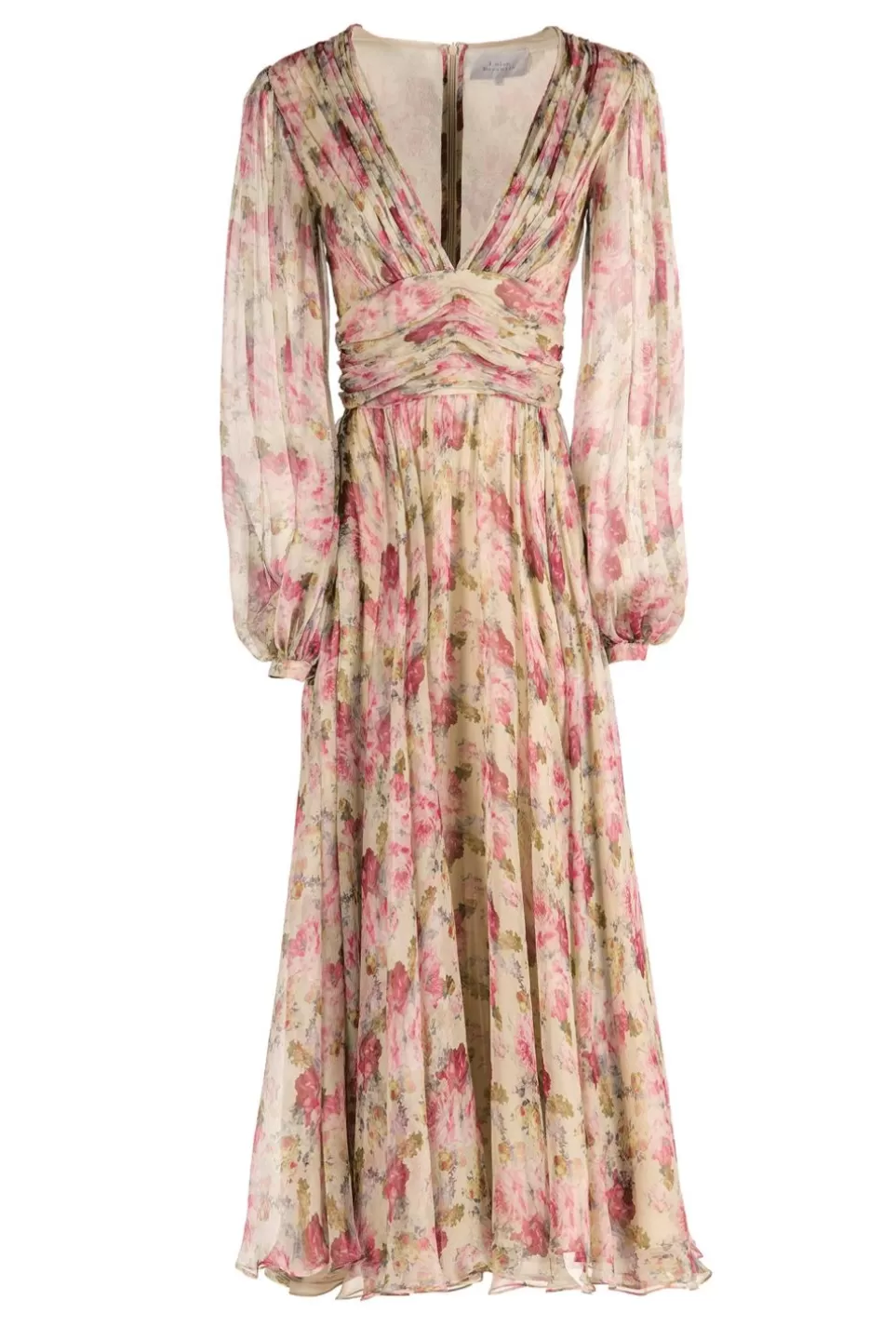 Dresses | Luisa Beccaria Chiffon Printed Roses Dress