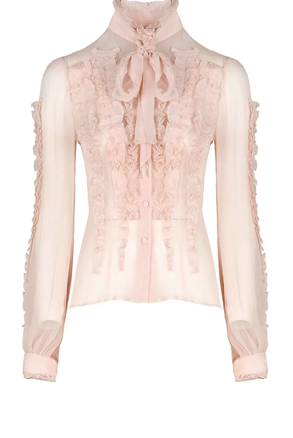 Tops & Blouses | Luisa Beccaria Chiffon Ruffle Blouse