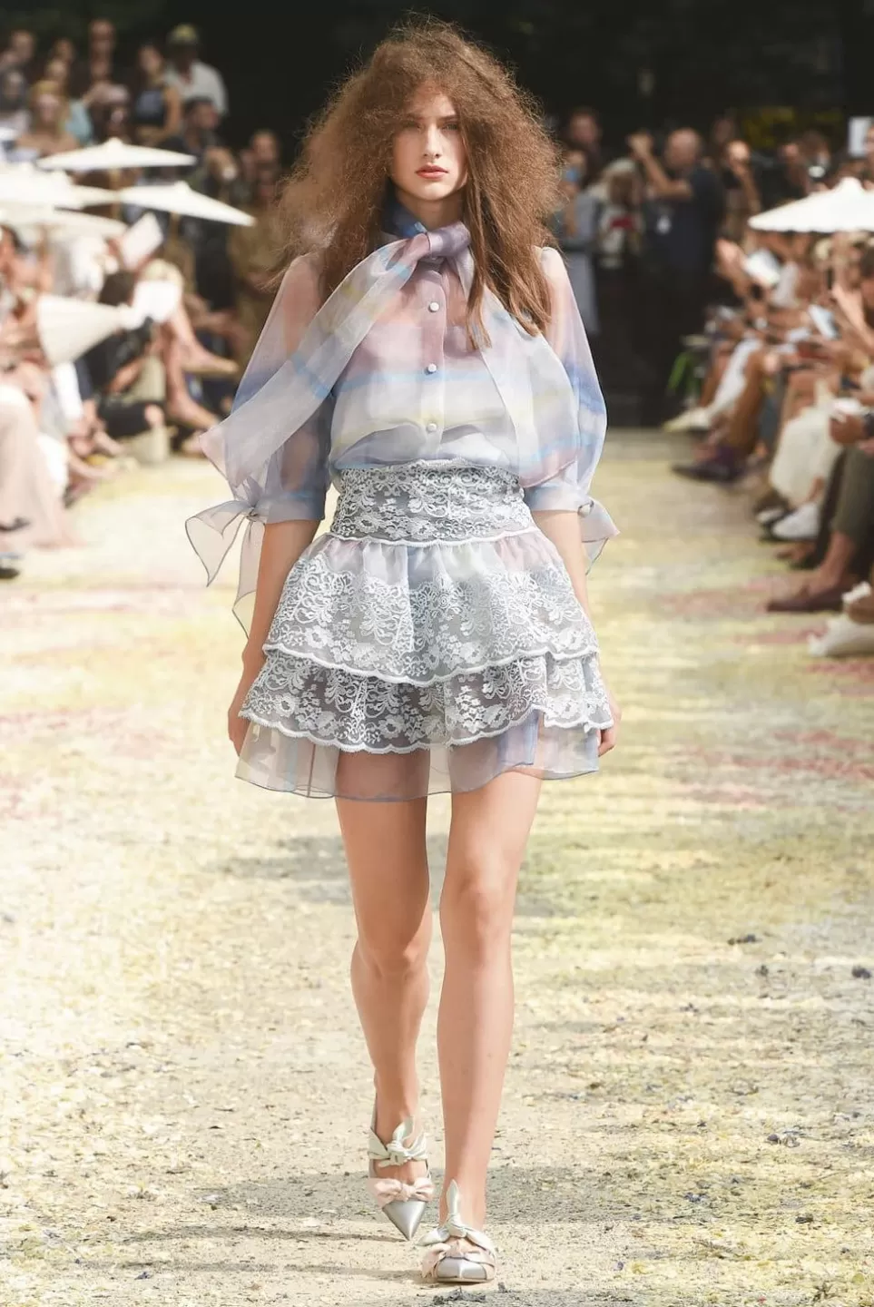 Tops & Blouses | Luisa Beccaria Color Melt Organza Tie Blouse