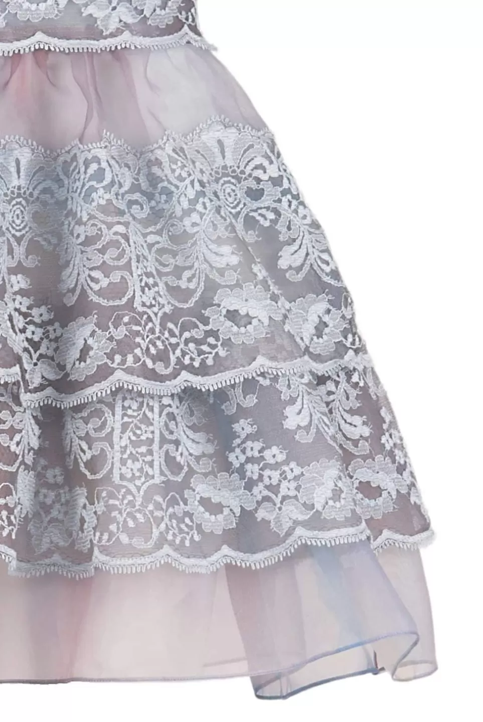 Skirts | Luisa Beccaria Color Melt Organza Tiered Mini Skirt