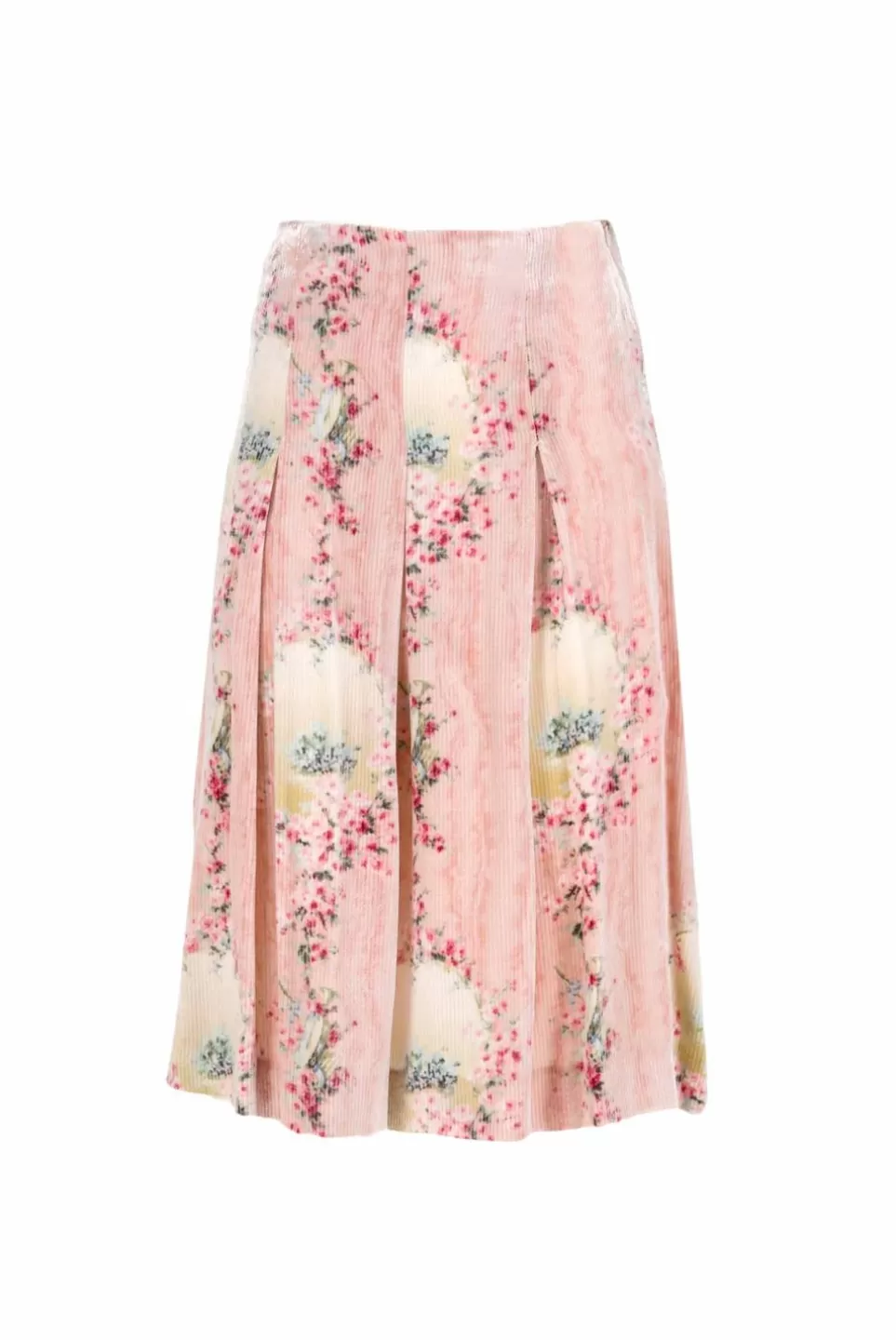 Skirts | Luisa Beccaria Corduroy Skirt 3 Fold