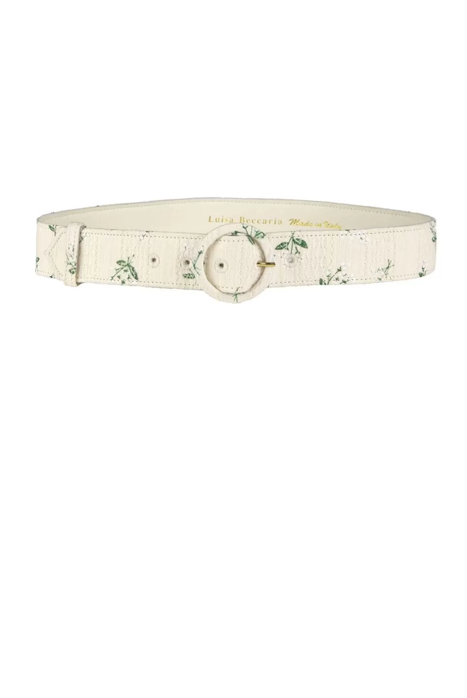 Belt | Luisa Beccaria Cotton Printed Flower Jacquard Belt