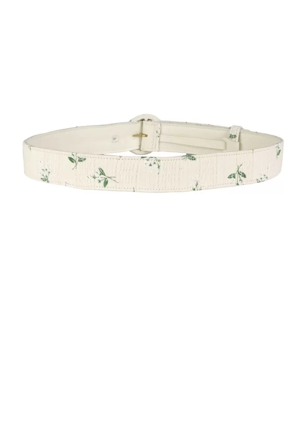 Belt | Luisa Beccaria Cotton Printed Flower Jacquard Belt