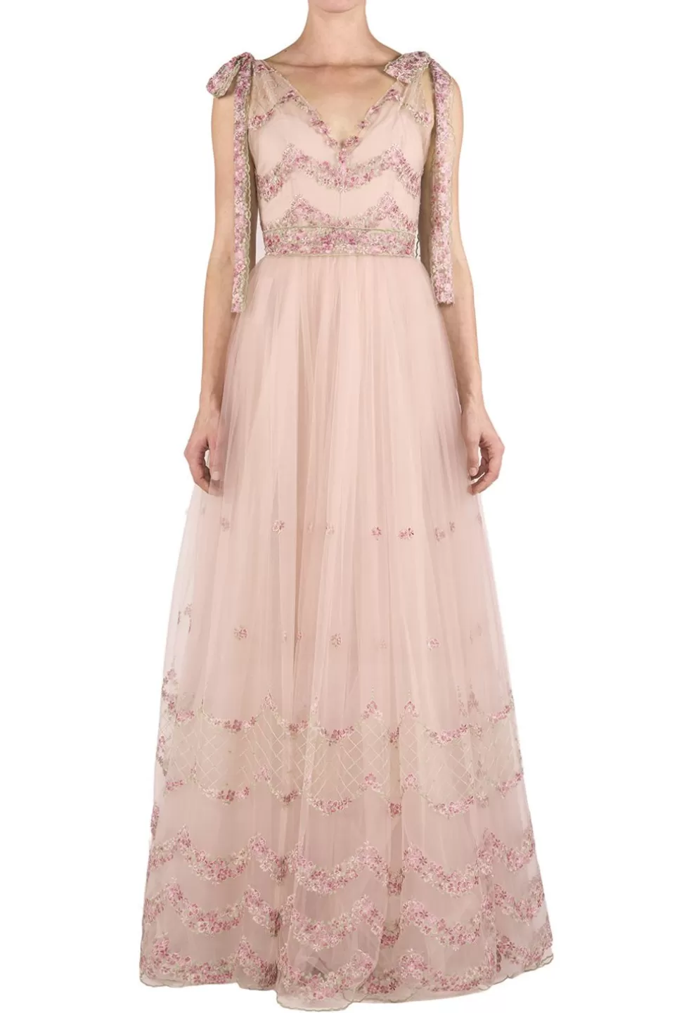 Dresses | Luisa Beccaria Embroidered Tulle Ballgown