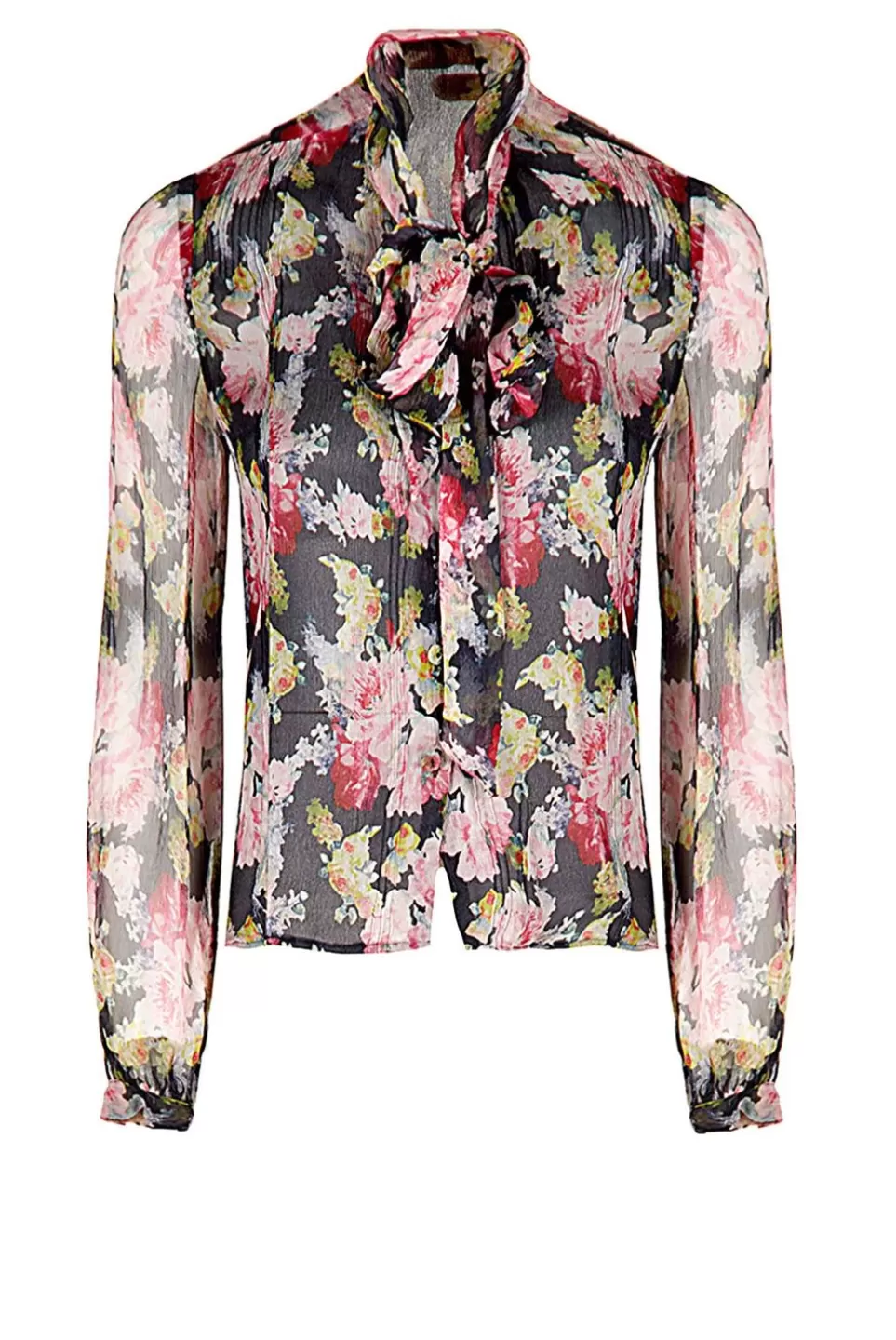 Tops & Blouses | Luisa Beccaria Floral Chiffon Blouse