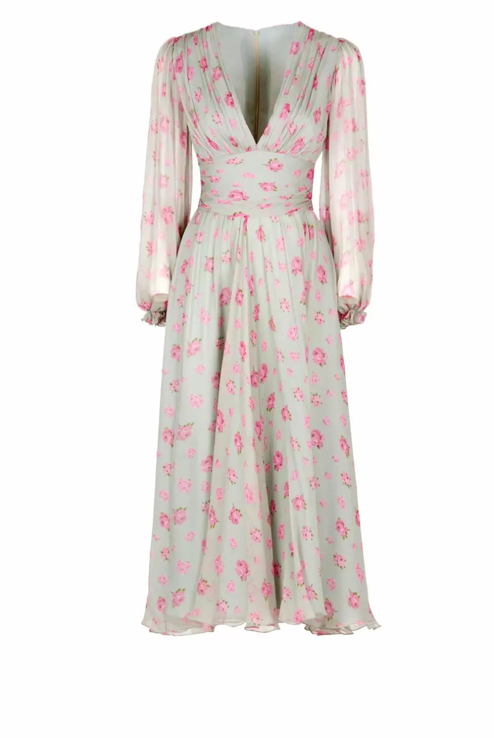 Dresses | Luisa Beccaria Floral Chiffon Dress