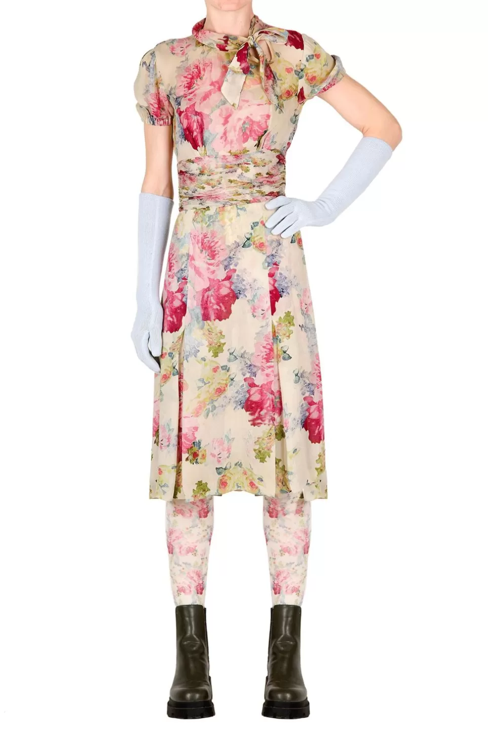 Dresses | Luisa Beccaria Floral Crepe Dress