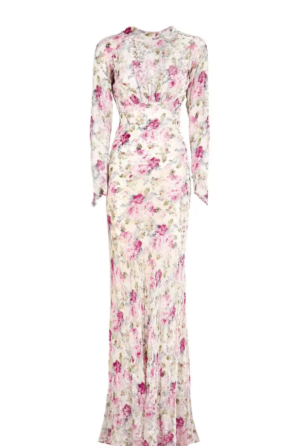 Dresses | Luisa Beccaria Floral Devore Dress