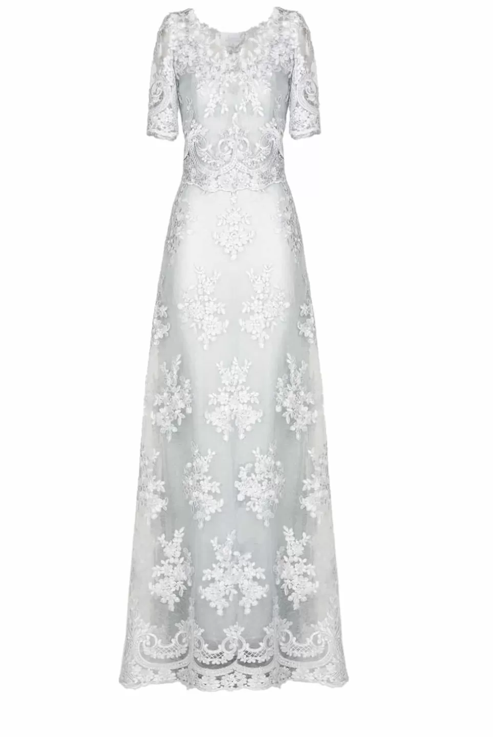 Dresses | Luisa Beccaria Floral Embroidered Lace Gown