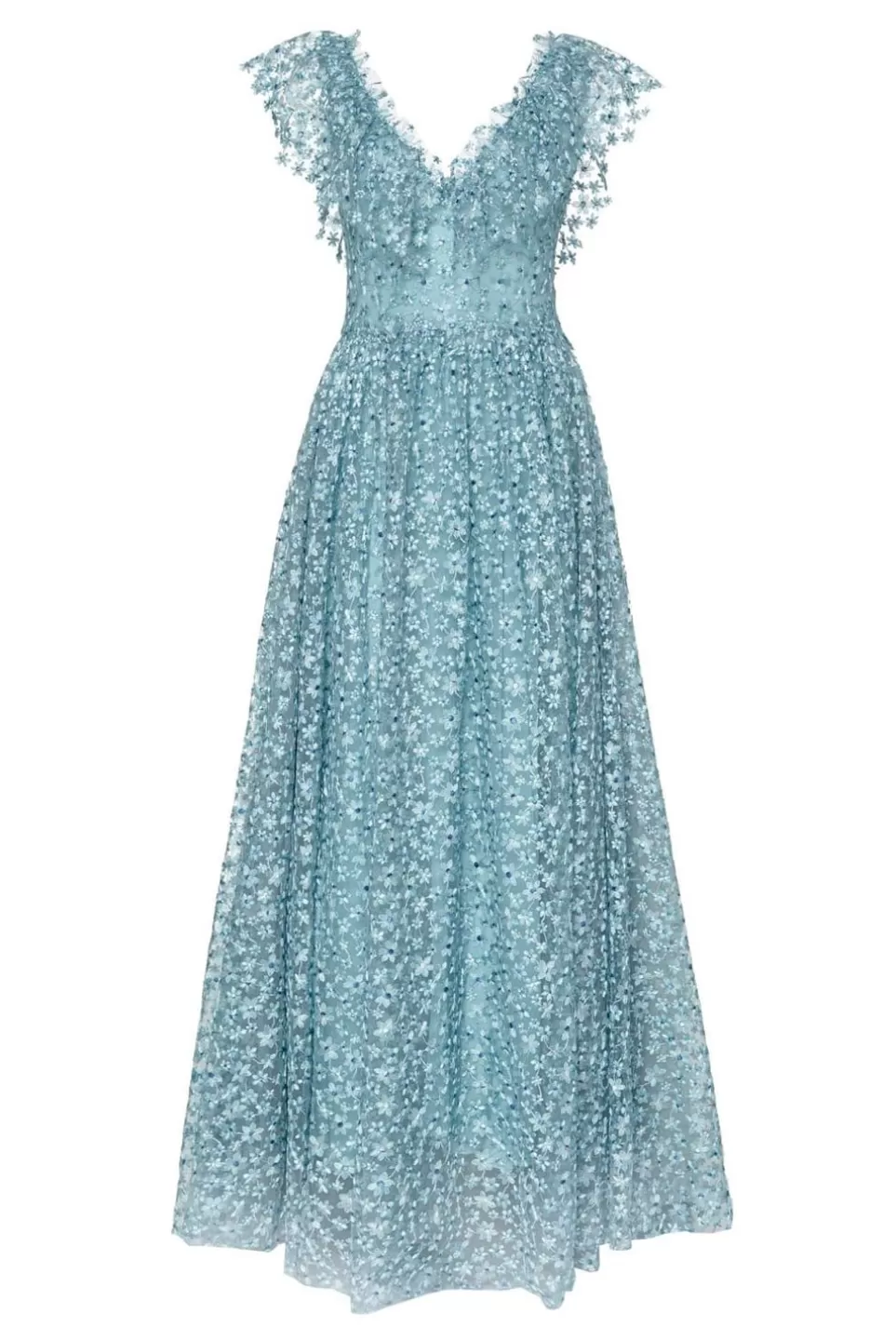 Dresses | Luisa Beccaria Floral Embroidered Silk Gown