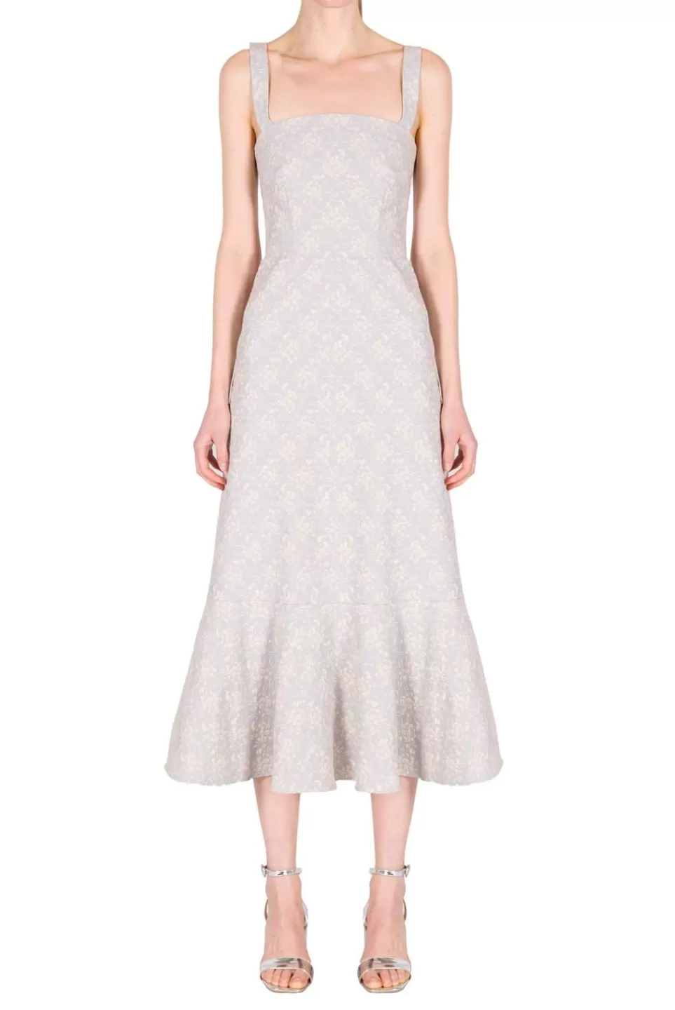 Dresses | Luisa Beccaria Floral Jacquard Flounced Dress