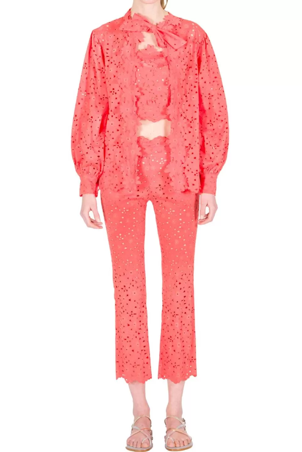 Tops & Blouses | Luisa Beccaria Floral Lace Shirt