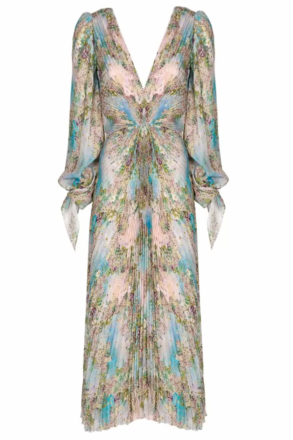 Dresses | Luisa Beccaria Floral Print Chiffon Dress