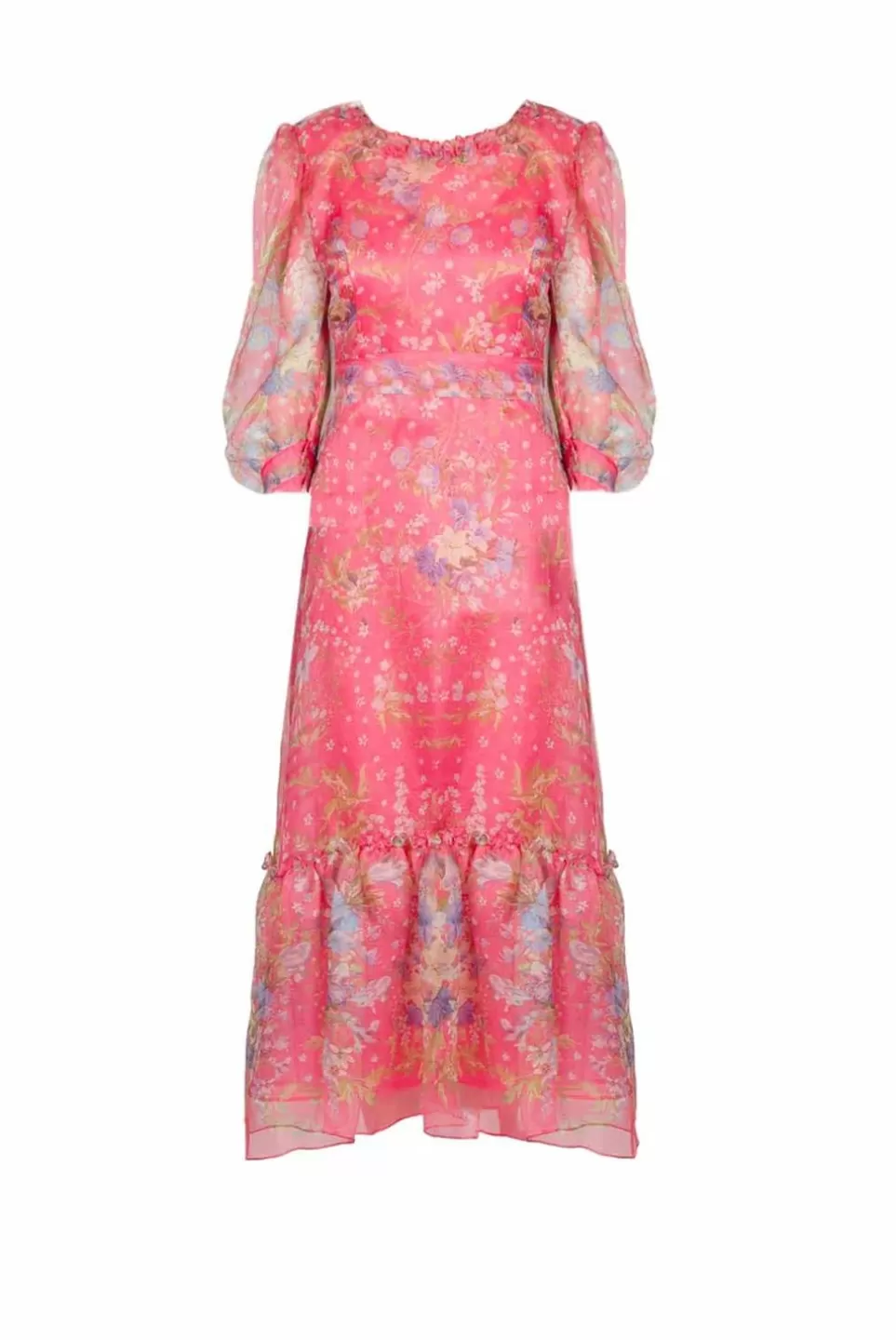 Dresses | Luisa Beccaria Floral Print Silk Organza Dress