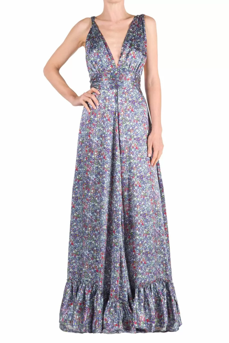 Dresses | Luisa Beccaria Floral Printed Gown