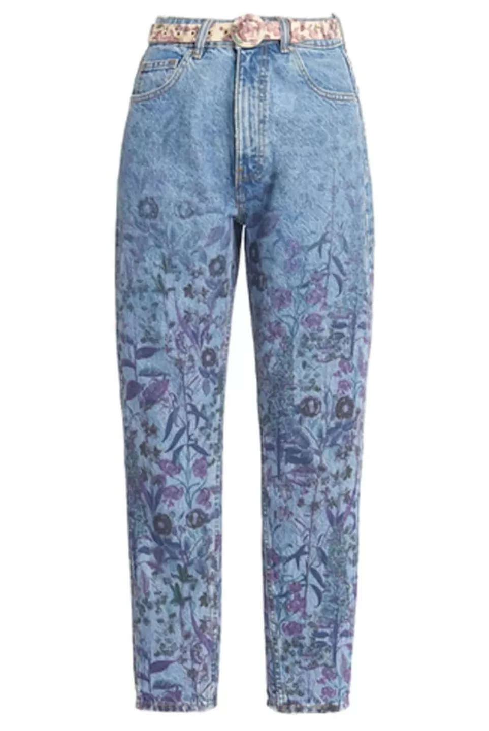 Trousers & Shorts | Luisa Beccaria Floral Printed Jeans