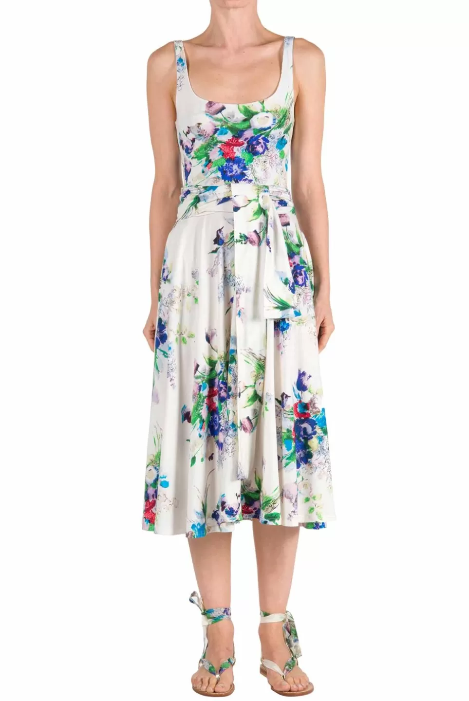 Dresses | Luisa Beccaria Floral Printed Jersey Dress