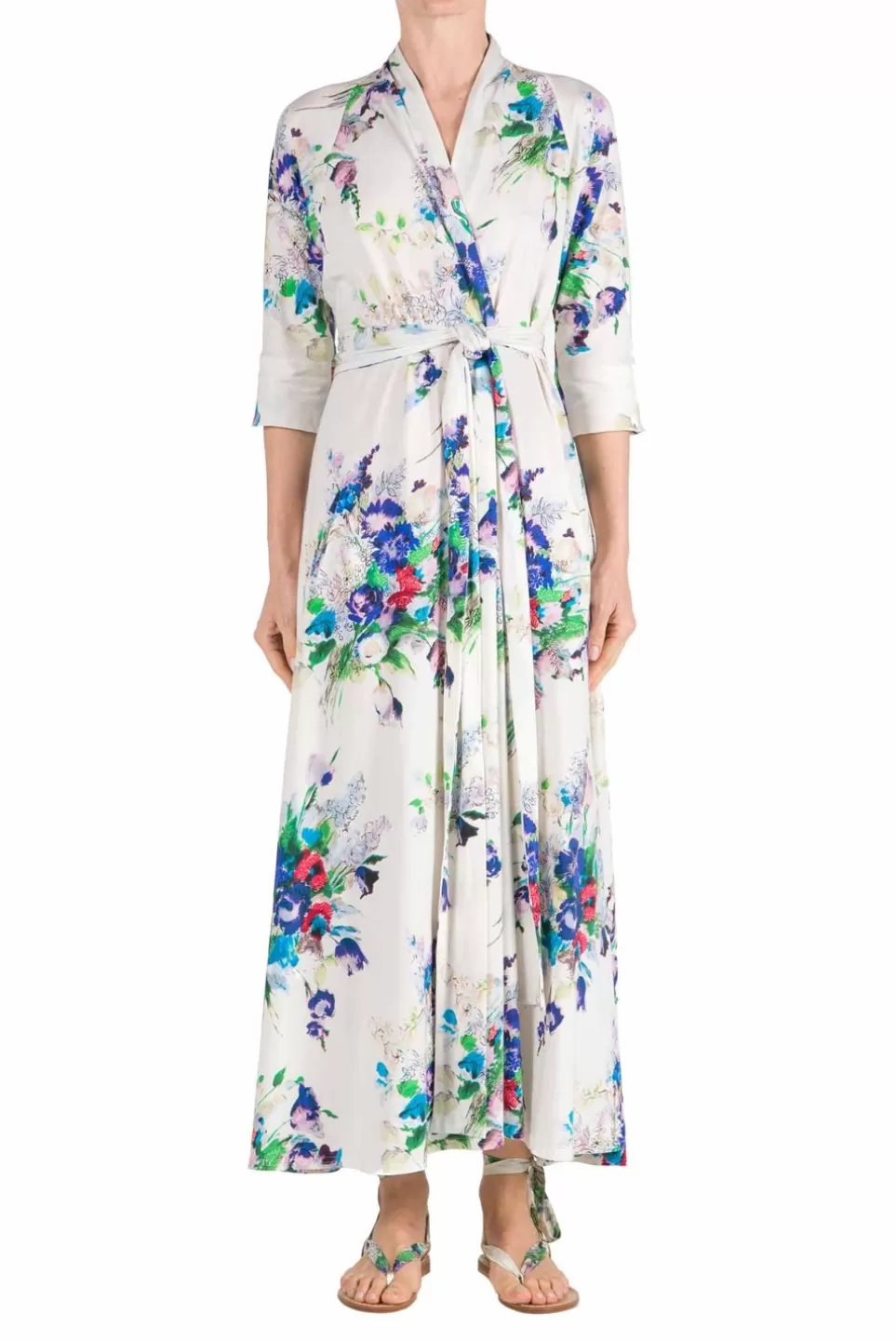 Dresses | Luisa Beccaria Floral Printed Jersey Luisa Dress