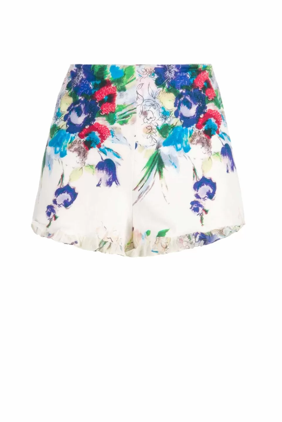 Trousers & Shorts | Luisa Beccaria Floral Printed Jersey Shorts