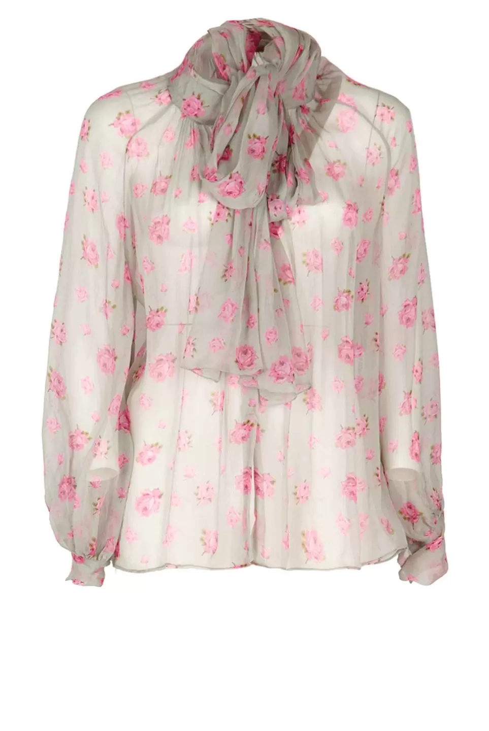 Tops & Blouses | Luisa Beccaria Floral Shirt With Bow