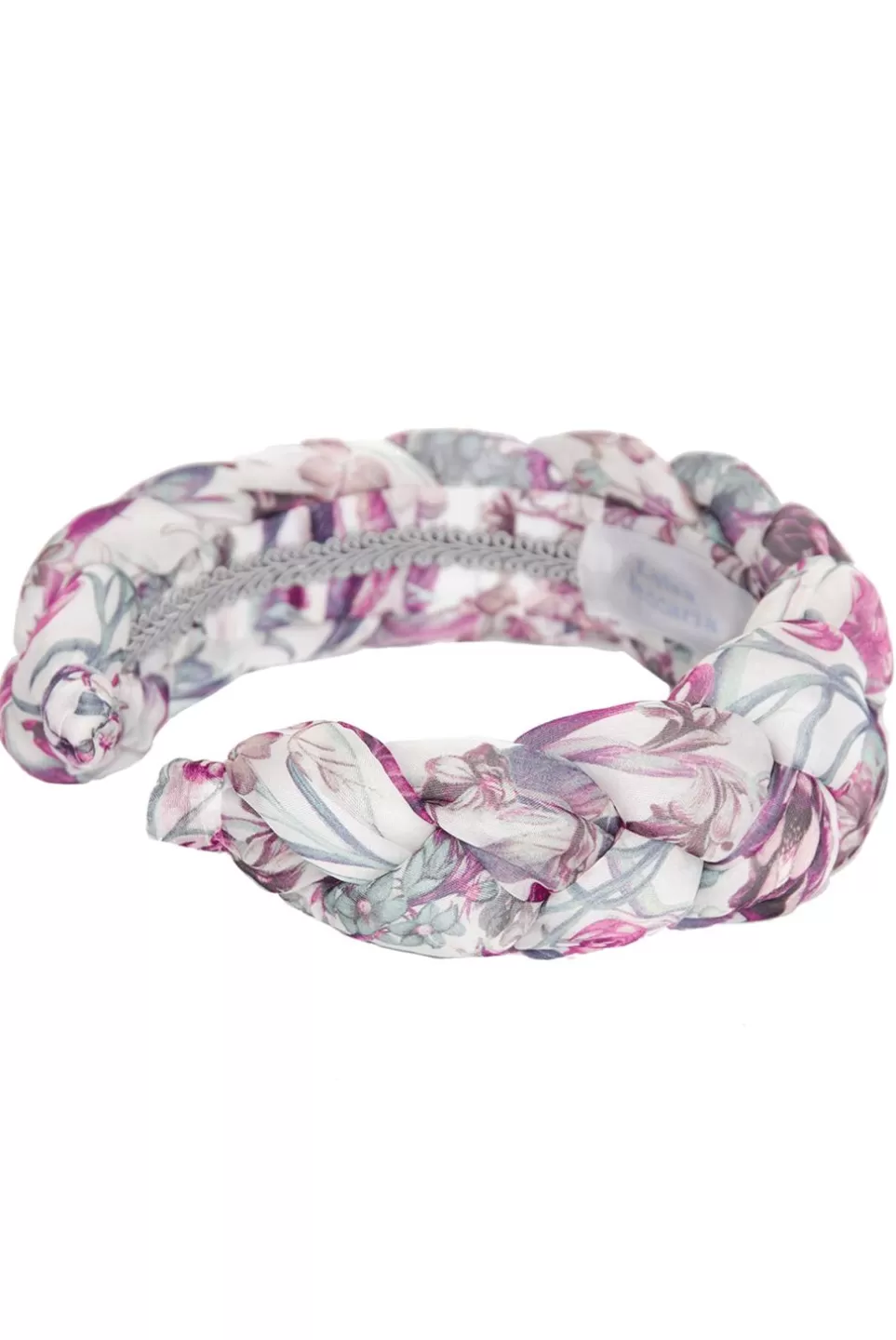 Headband | Luisa Beccaria Floral Silk-Chiffon Braided Power Hairband