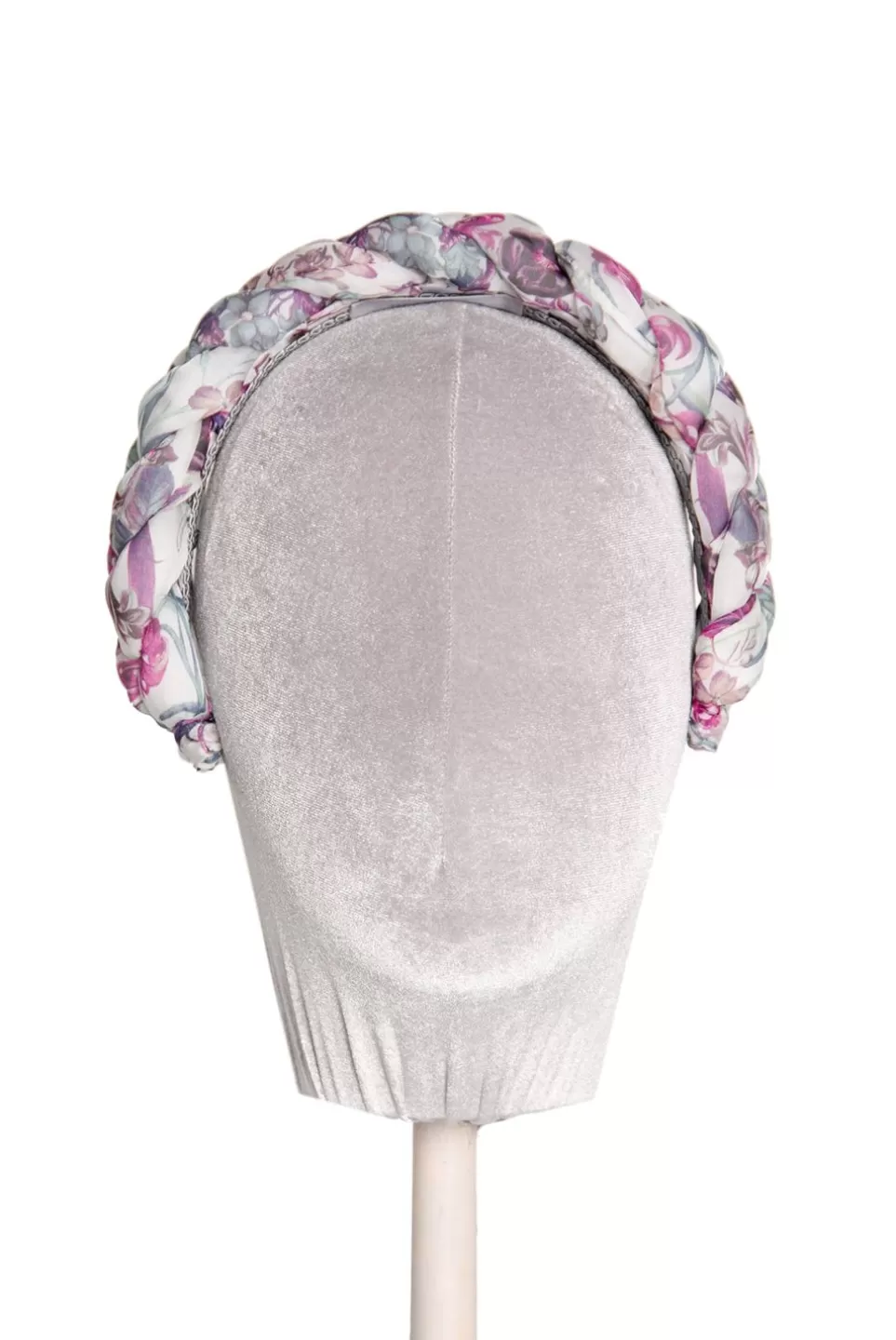 Headband | Luisa Beccaria Floral Silk-Chiffon Braided Power Hairband