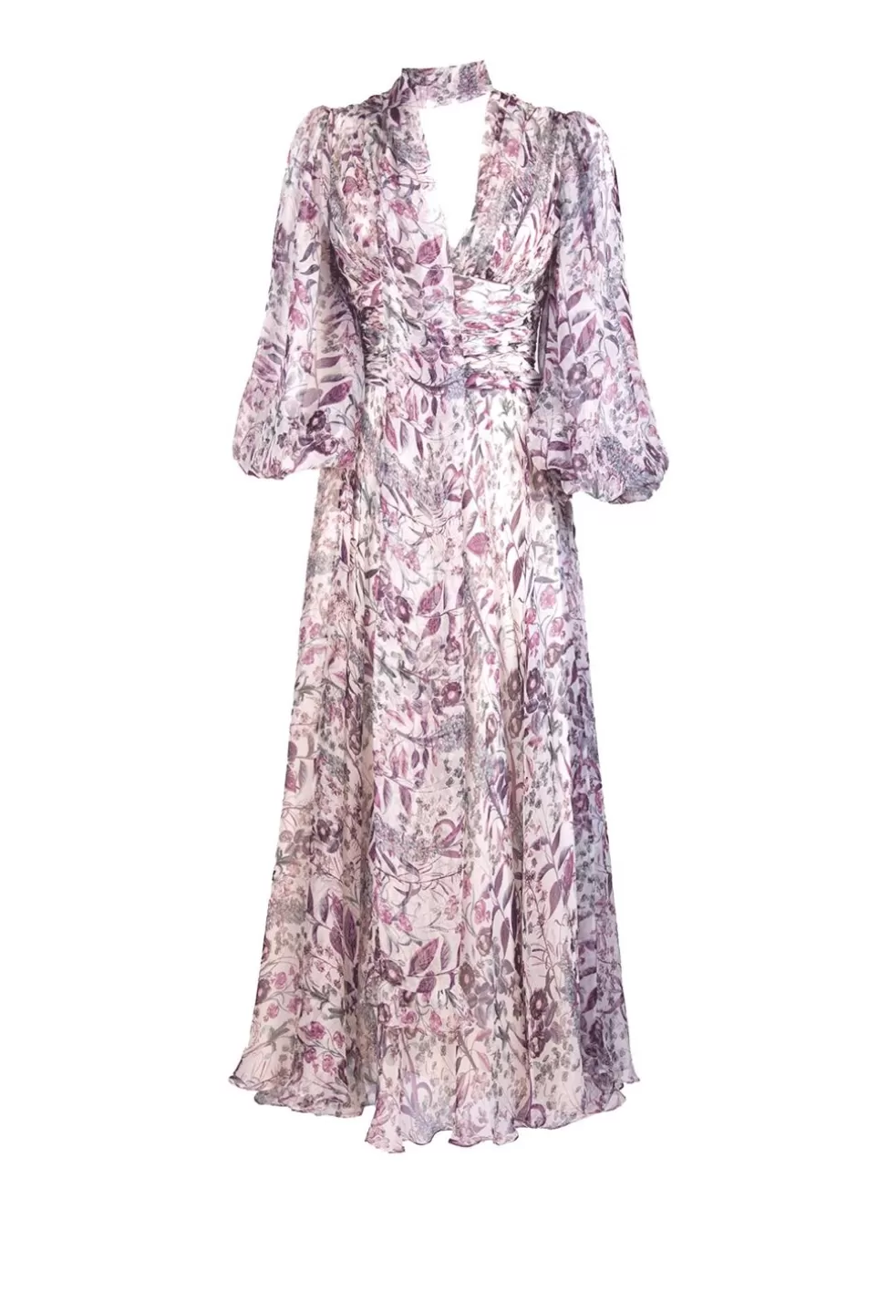 Dresses | Luisa Beccaria Floral Silk-Chiffon Dress