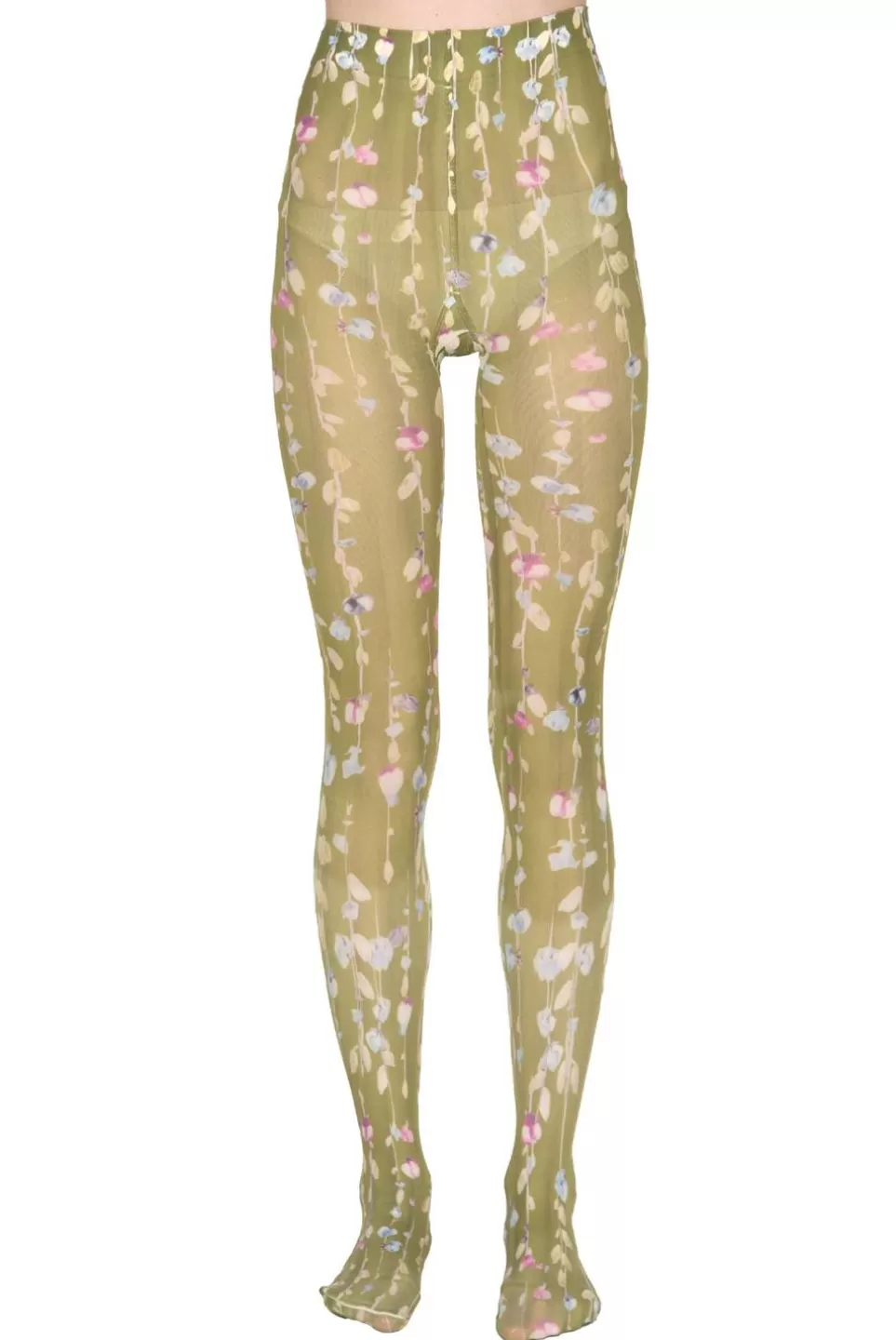 Tights | Luisa Beccaria Flower Garland Tights