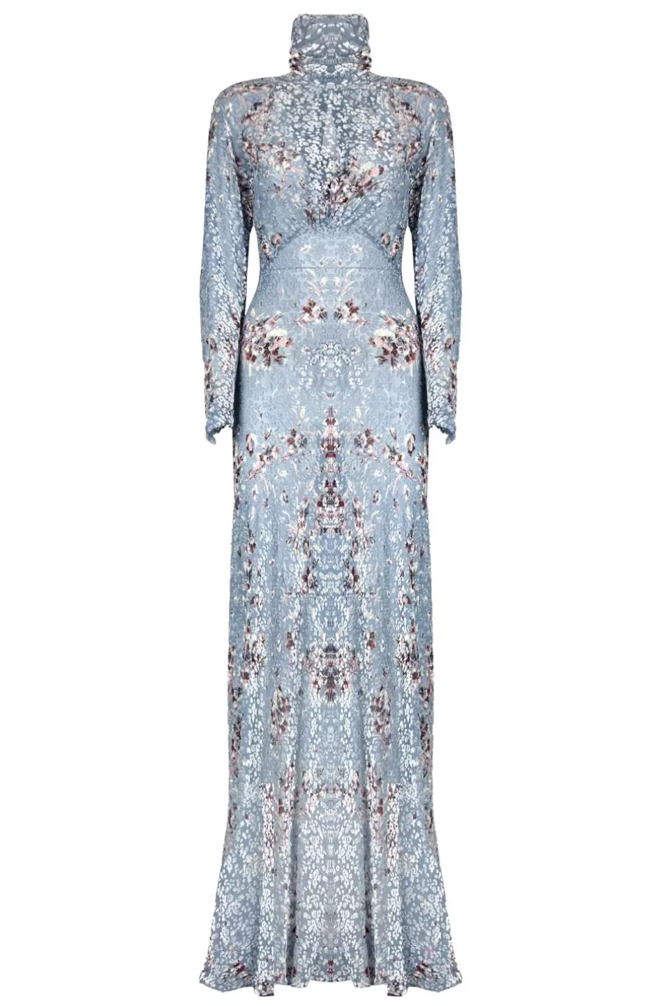 Dresses | Luisa Beccaria Flower Storm Printed Devore Maxi Dress