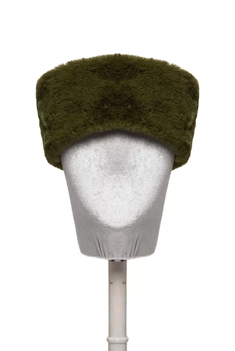 Headband | Luisa Beccaria Green Faux Fur Hairband