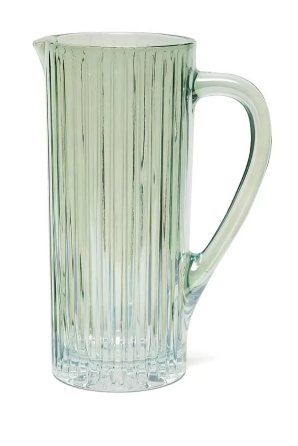 Pitcher | Luisa Beccaria Green Ridged Pitcher Glass Prestige