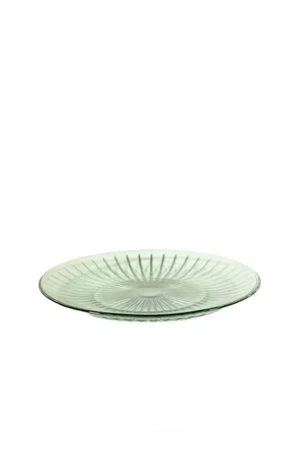 Plate | Luisa Beccaria Green Set Of Two Glass Plate