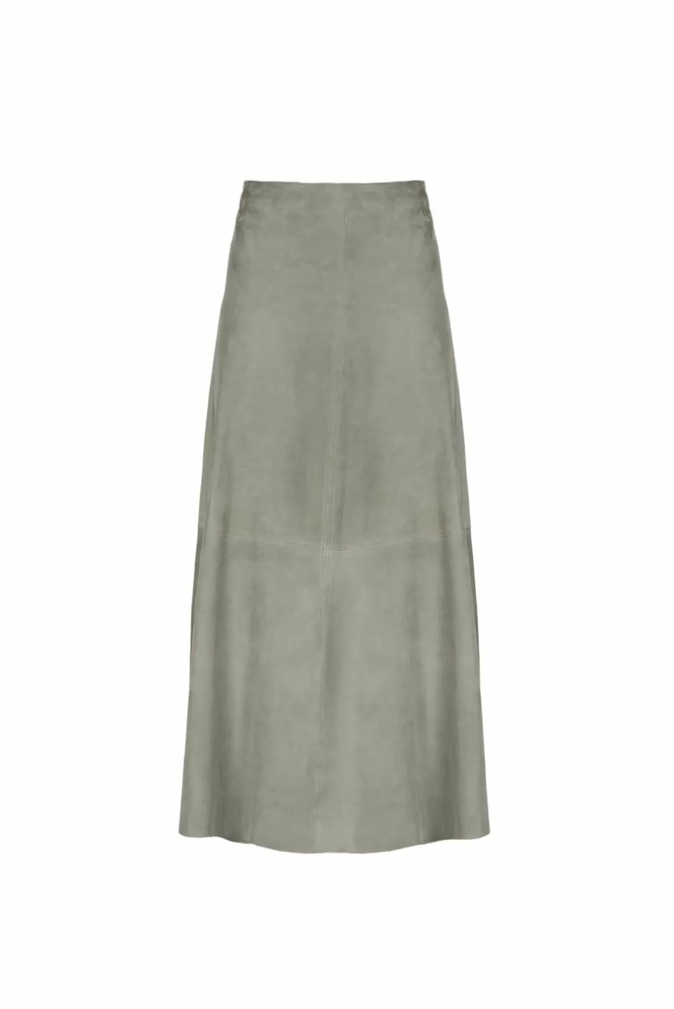 Skirts | Luisa Beccaria Grey Suede Skirt