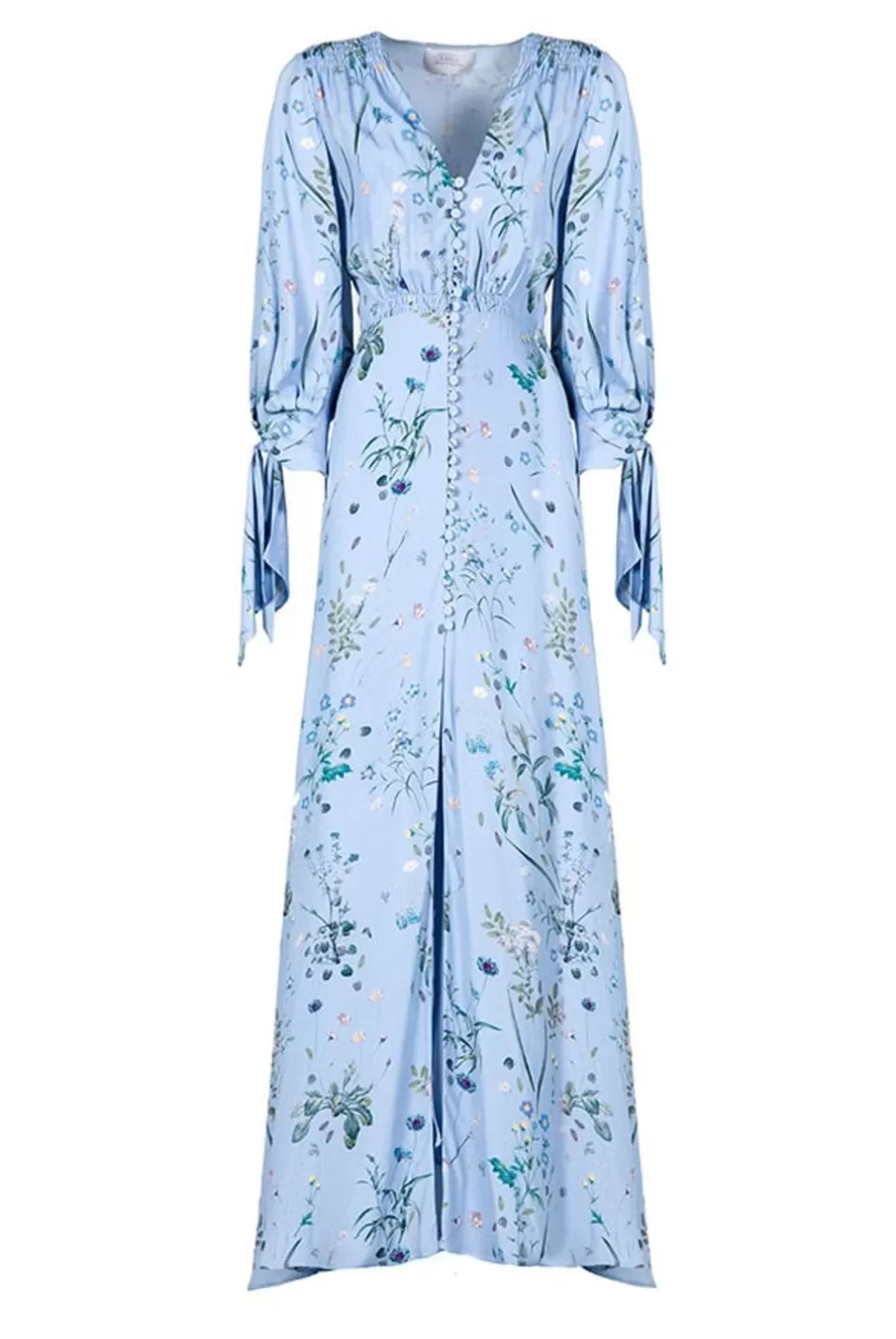 Dresses | Luisa Beccaria Herbarium Crepe Bottoncino Dress