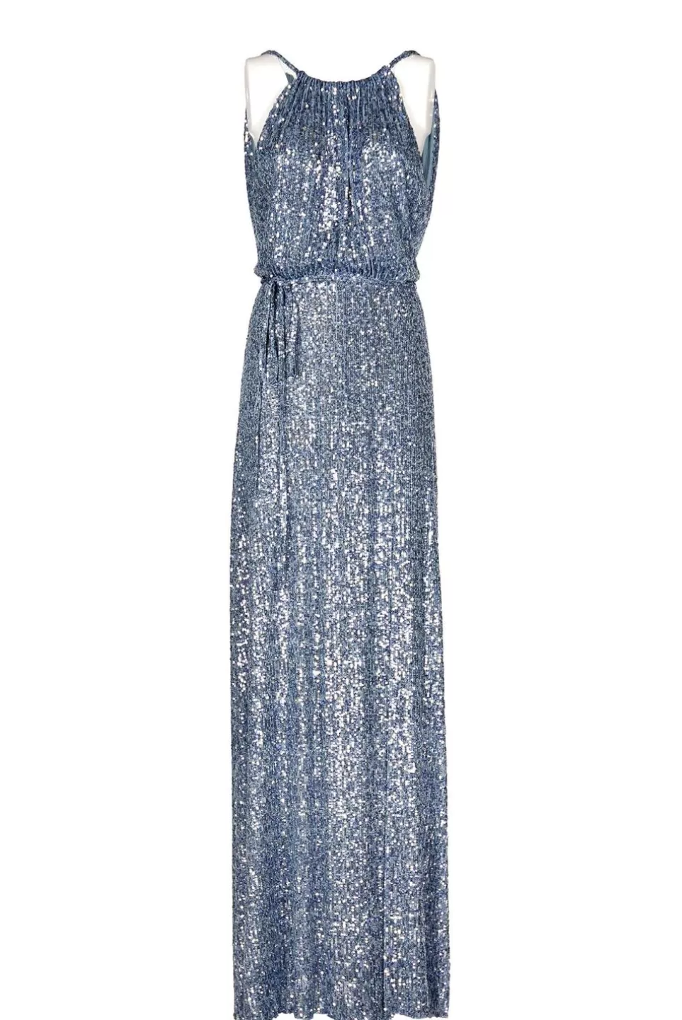 Dresses | Luisa Beccaria High Slit Blue Sequin Dress