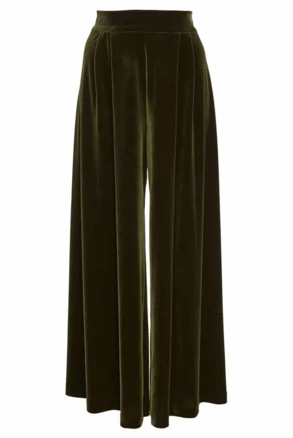 Trousers & Shorts | Luisa Beccaria High Waist Velvet Wide Leg Pants