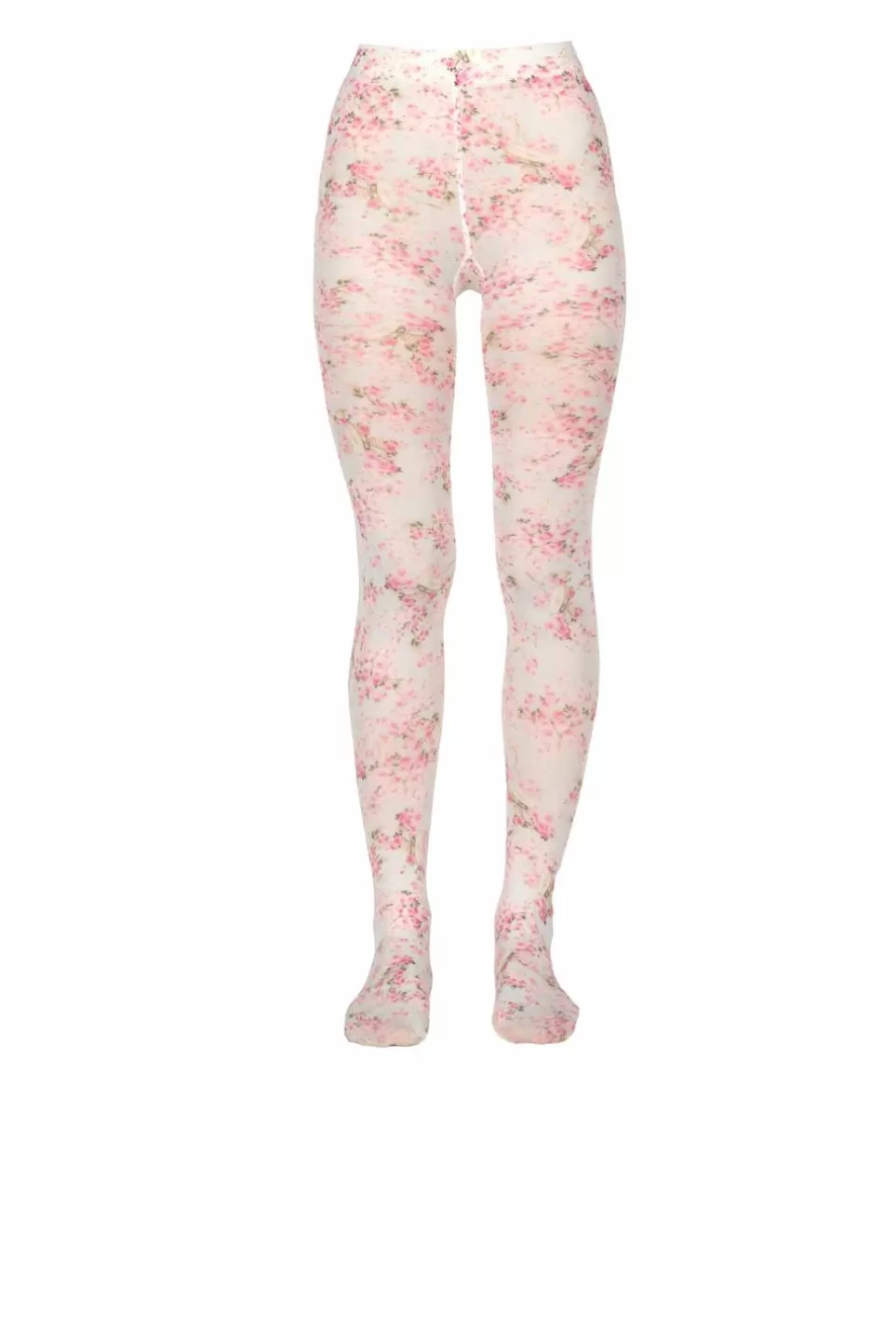 Tights | Luisa Beccaria Jersey Rose Buds Tights Ice