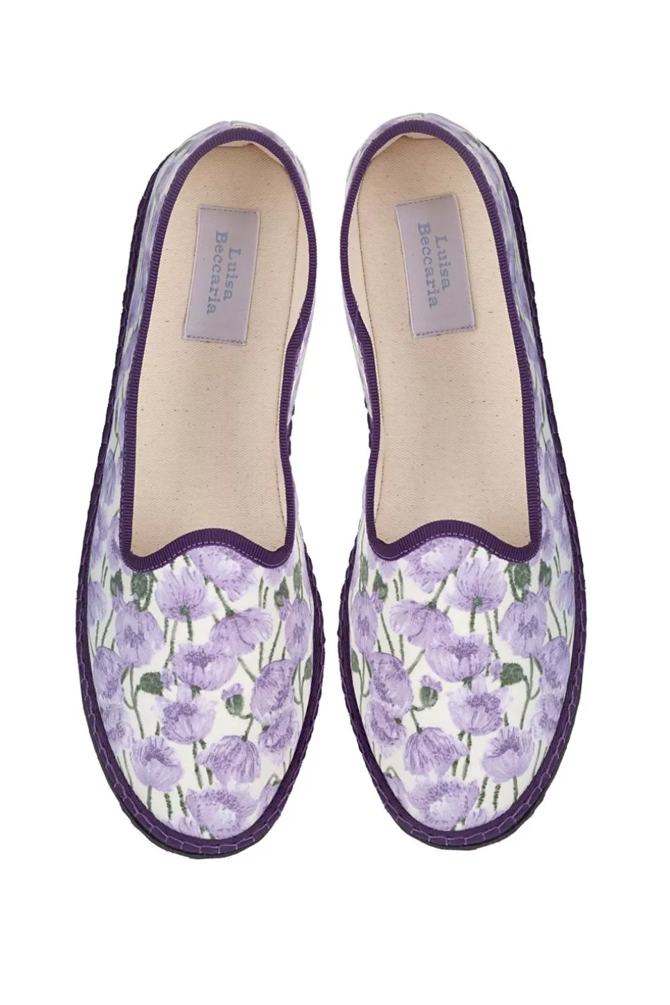 Shoes | Luisa Beccaria Lilac Poppies Vibi Loafers