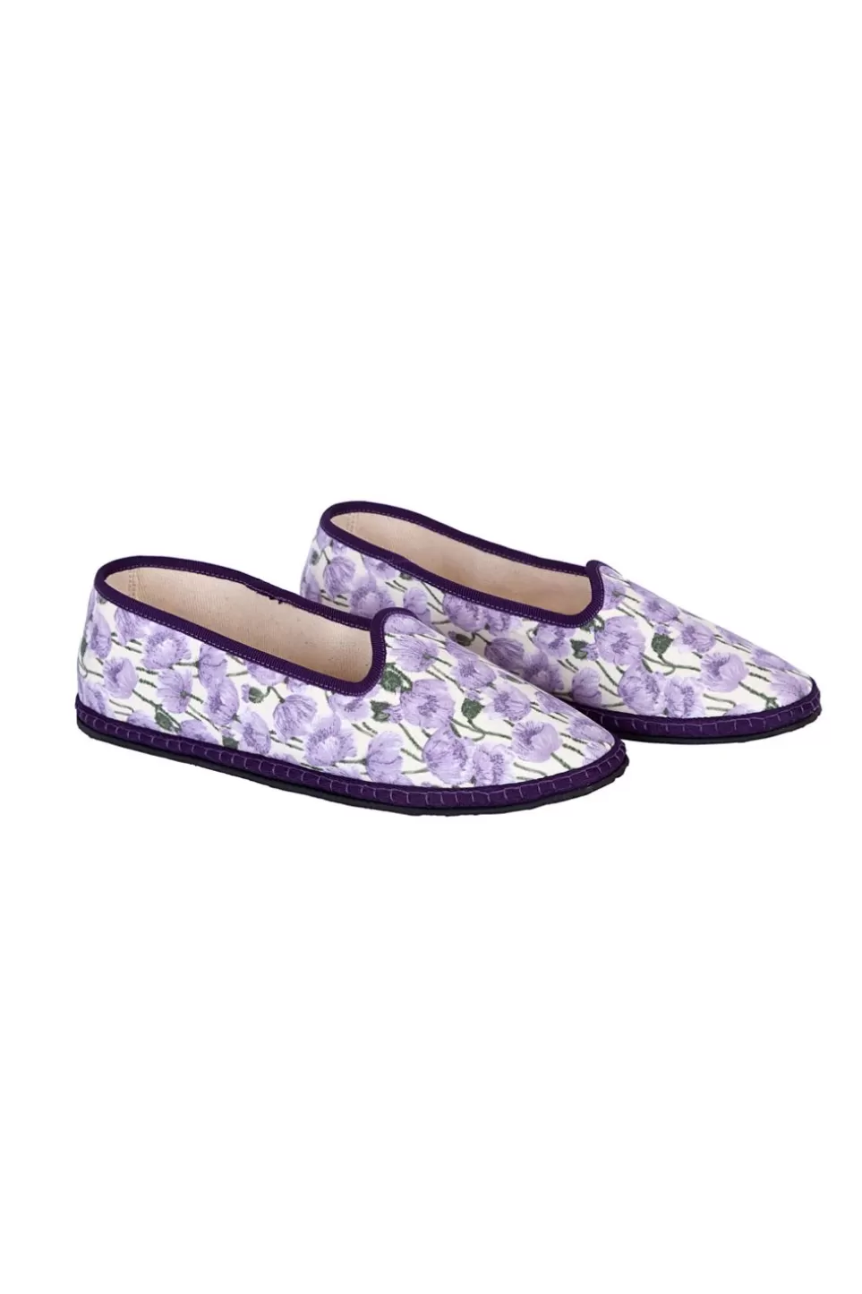 Shoes | Luisa Beccaria Lilac Poppies Vibi Loafers