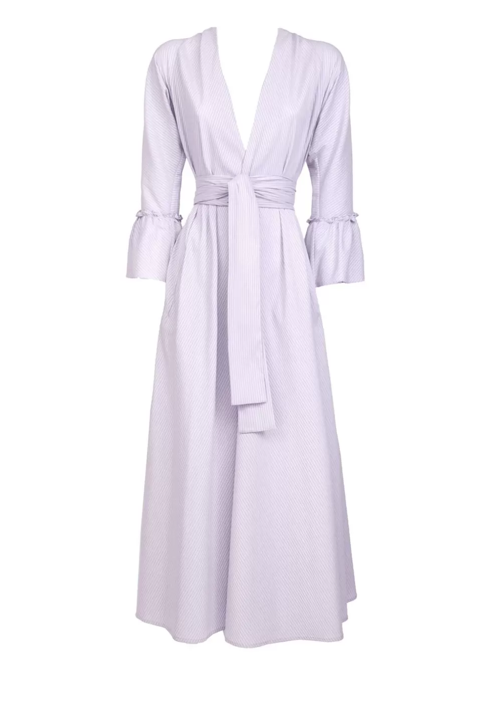 Dresses | Luisa Beccaria Lilac/White Striped Cotton Stretch Luisa Dress