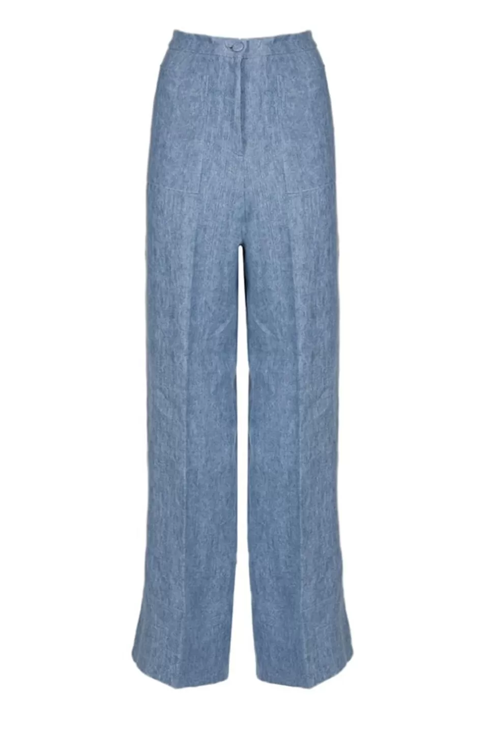 Trousers & Shorts | Luisa Beccaria Linen High-Rise Pants